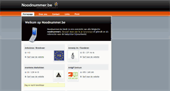 Desktop Screenshot of noodnummer.be